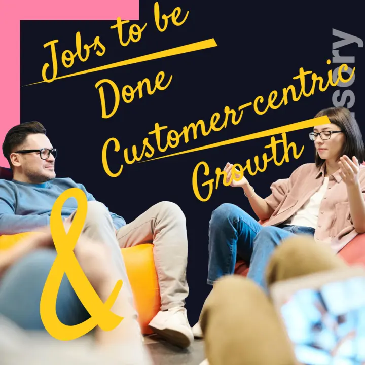 thumbnail of two persons on bean bags discussing customer centric growth strategies