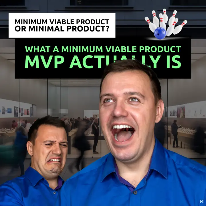 happy vs unhappy user of an MVP Minimum Viable Product
