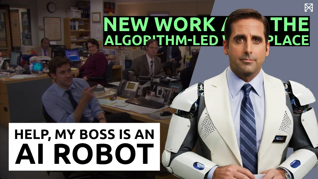Michael Scott from The Office as AI Robot Boss