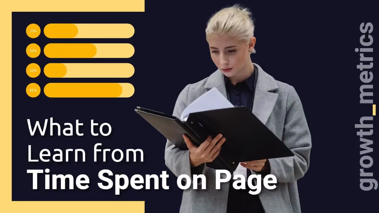 business woman looking at page in black folder