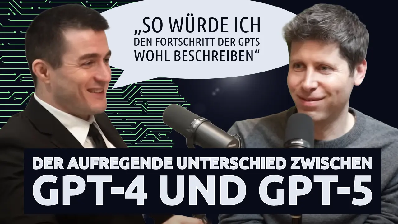 Lex Fridman und Sam Altman im Podcast